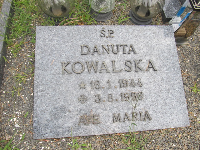 Danuta Kowalska 1944 Goleniów - Grobonet - Wyszukiwarka osób pochowanych