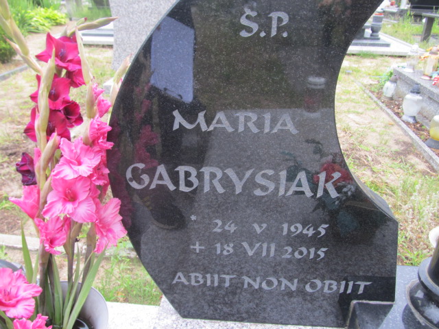 Maria Gabrysiak 1945 Goleniów - Grobonet - Wyszukiwarka osób pochowanych