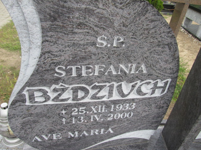 Stefania Bździuch 1933 Goleniów - Grobonet - Wyszukiwarka osób pochowanych
