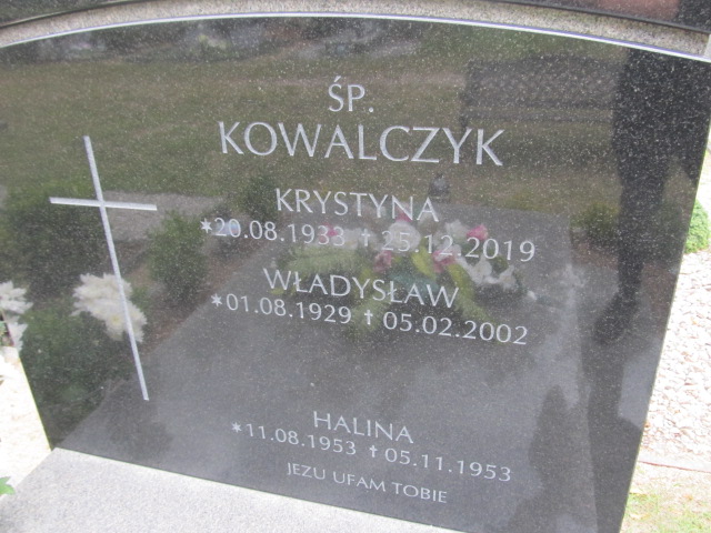 Krystyna Kowalczyk 1933 Goleniów - Grobonet - Wyszukiwarka osób pochowanych