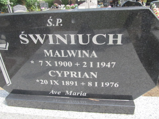 Cyprian Świniuch 1891 Goleniów - Grobonet - Wyszukiwarka osób pochowanych