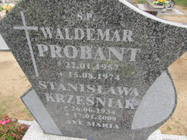 Waldemar Probant 1957 Goleniów - Grobonet - Wyszukiwarka osób pochowanych