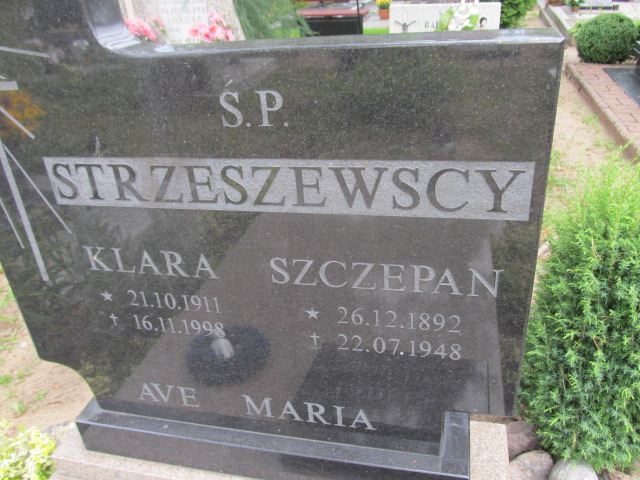 Szczepan Strzeszewski 1892 Goleniów - Grobonet - Wyszukiwarka osób pochowanych