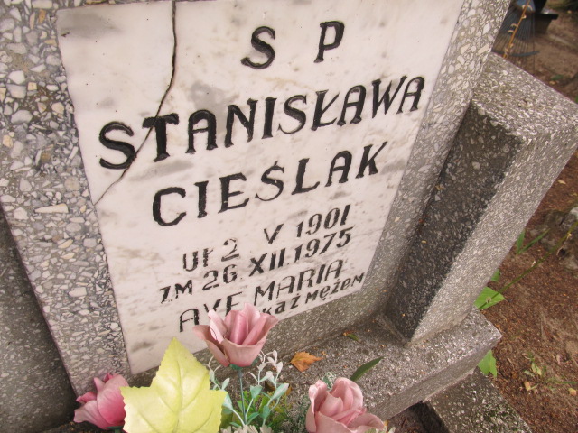Stanisława Cieślak 1901 Goleniów - Grobonet - Wyszukiwarka osób pochowanych