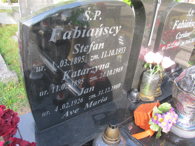 Jan Fabiański 1926 Goleniów - Grobonet - Wyszukiwarka osób pochowanych
