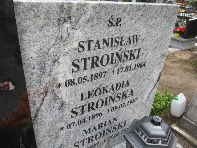 Stanisław Stroiński 1897 Goleniów - Grobonet - Wyszukiwarka osób pochowanych