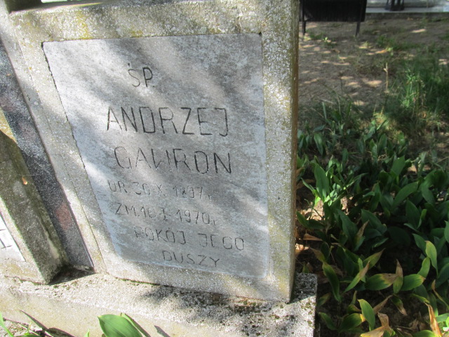 Andrzej Gawron 1897 Goleniów - Grobonet - Wyszukiwarka osób pochowanych