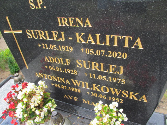 Irena Kalitta 1929 Goleniów - Grobonet - Wyszukiwarka osób pochowanych