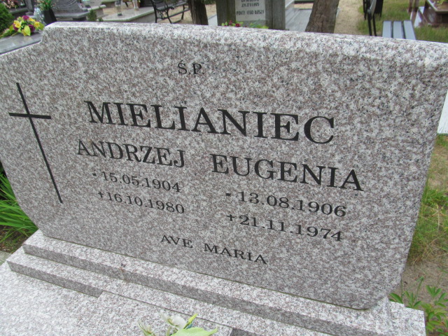 Eugenia Mielianiec 1906 Goleniów - Grobonet - Wyszukiwarka osób pochowanych