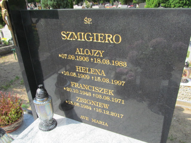 Alojzy Szmigiero 1906 Goleniów - Grobonet - Wyszukiwarka osób pochowanych