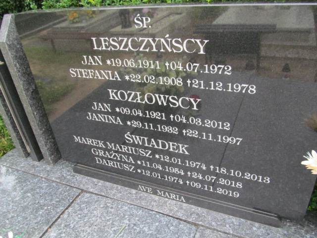 Jan Leszczyński 1911 Goleniów - Grobonet - Wyszukiwarka osób pochowanych