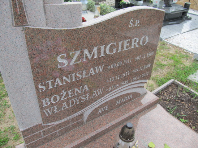 Władysław Szmigiero 1949 Goleniów - Grobonet - Wyszukiwarka osób pochowanych