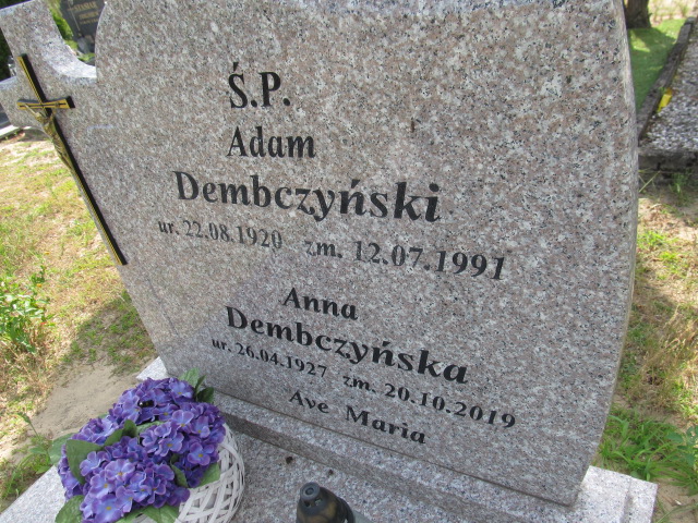 Adam Dembczyński 1920 Goleniów - Grobonet - Wyszukiwarka osób pochowanych