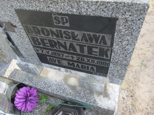 Bronisława Bernatek 1897 Goleniów - Grobonet - Wyszukiwarka osób pochowanych
