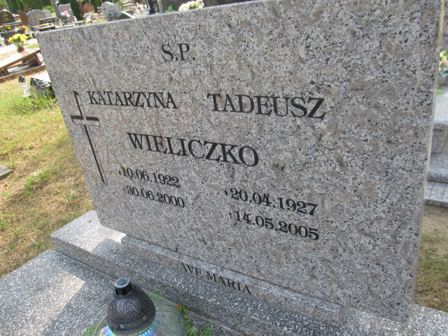 Katarzyna Wieliczko 1922 Goleniów - Grobonet - Wyszukiwarka osób pochowanych