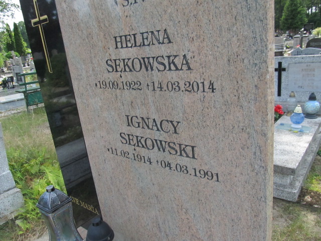 Helena Sękowska 1922 Goleniów - Grobonet - Wyszukiwarka osób pochowanych