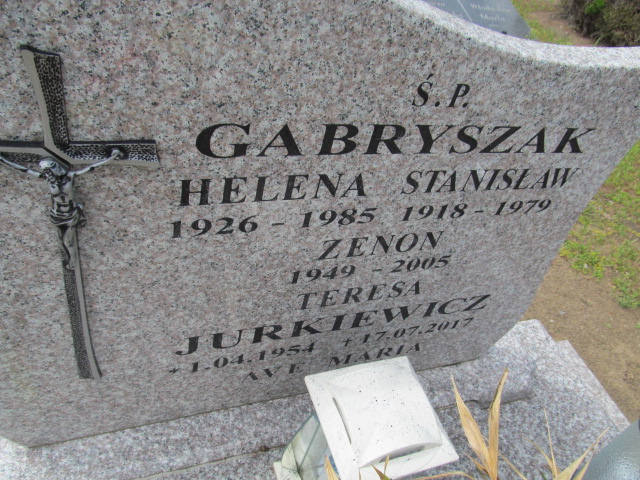 Helena Gabryszak 1926 Goleniów - Grobonet - Wyszukiwarka osób pochowanych