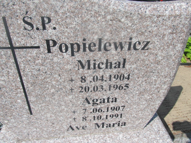 Agata Popielewicz 1907 Goleniów - Grobonet - Wyszukiwarka osób pochowanych