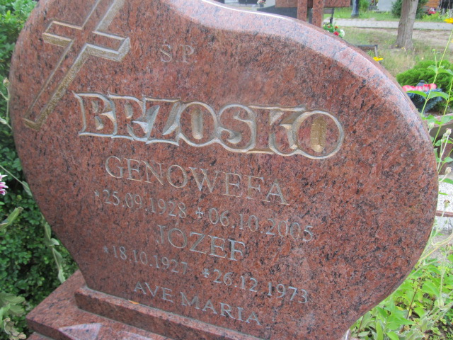 Józef Brzosko 1927 Goleniów - Grobonet - Wyszukiwarka osób pochowanych
