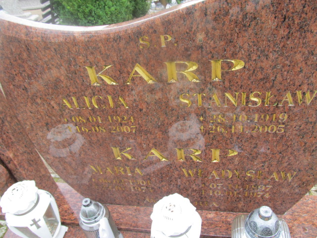 Alicja Karp 1924 Goleniów - Grobonet - Wyszukiwarka osób pochowanych