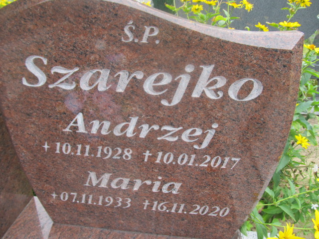 Andrzej Szarejko 1928 Goleniów - Grobonet - Wyszukiwarka osób pochowanych