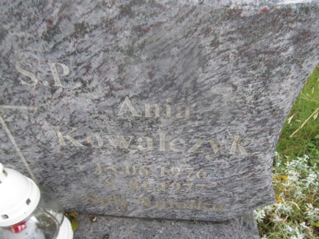 Anna Kowalczyk-dziecko 1976 Goleniów - Grobonet - Wyszukiwarka osób pochowanych