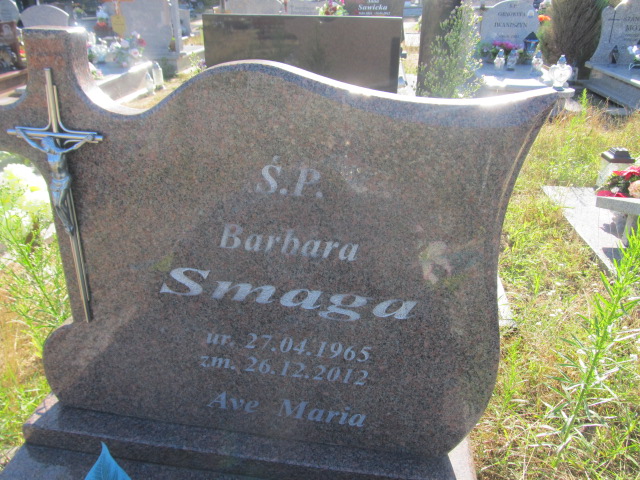 Barbara Smaga 1965 Goleniów - Grobonet - Wyszukiwarka osób pochowanych