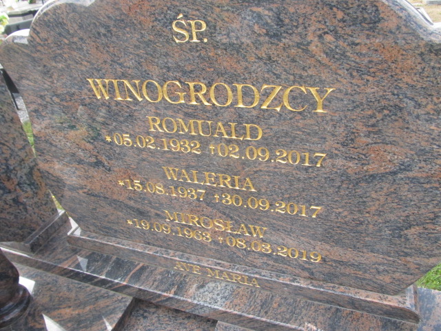 Mirosław Winogrodzki 1963 Goleniów - Grobonet - Wyszukiwarka osób pochowanych