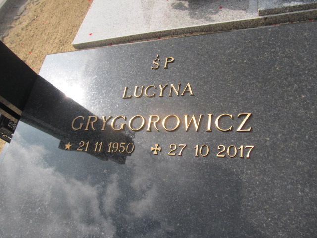 Lucyna Grygorowicz 1950 Goleniów - Grobonet - Wyszukiwarka osób pochowanych