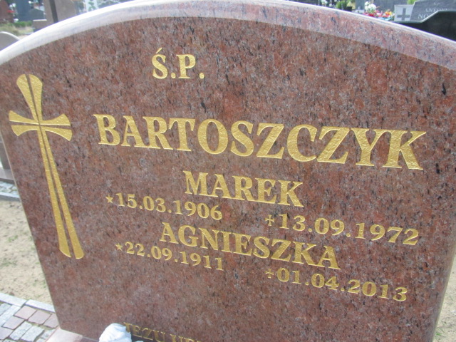 Agnieszka Bartoszczyk 1911 Goleniów - Grobonet - Wyszukiwarka osób pochowanych