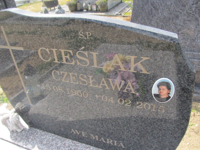 Czesława Cieślak 1950 Goleniów - Grobonet - Wyszukiwarka osób pochowanych