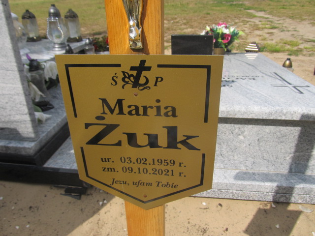 Maria Żuk 1959 Goleniów - Grobonet - Wyszukiwarka osób pochowanych