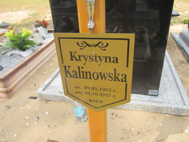 Krystyna Kalinowska 1952 Goleniów - Grobonet - Wyszukiwarka osób pochowanych