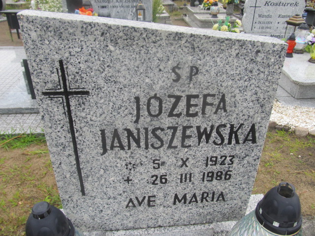 Józefa Janiszewska 1923 Goleniów - Grobonet - Wyszukiwarka osób pochowanych