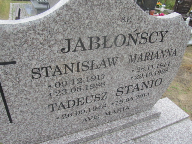 Stanisław Jabłoński 1917 Goleniów - Grobonet - Wyszukiwarka osób pochowanych