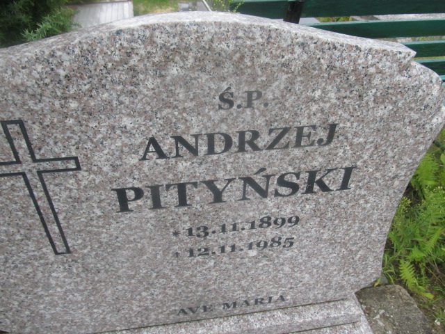 Andrzej Pityński 1899 Goleniów - Grobonet - Wyszukiwarka osób pochowanych