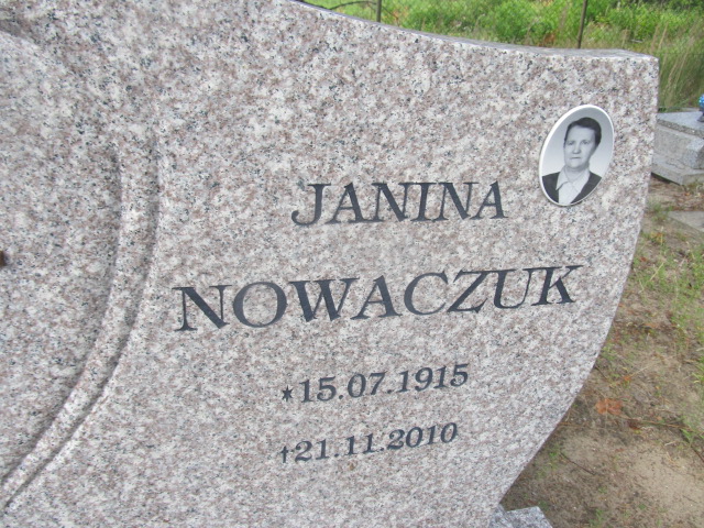 Janina Nowaczuk 1915 Goleniów - Grobonet - Wyszukiwarka osób pochowanych