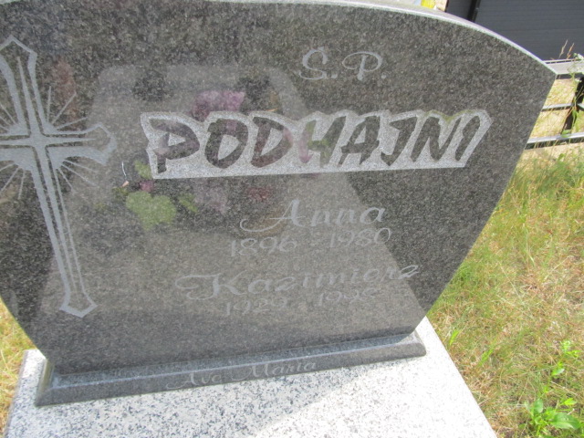 Anna Podhajny 1896 Goleniów - Grobonet - Wyszukiwarka osób pochowanych