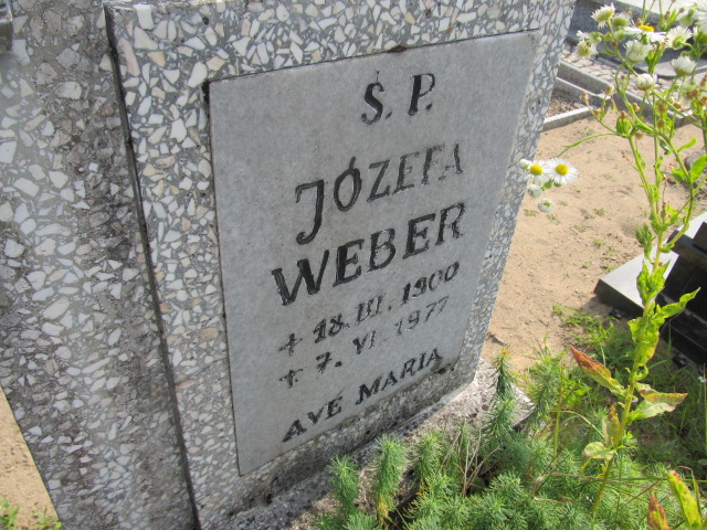 Józefa Weber 1900 Goleniów - Grobonet - Wyszukiwarka osób pochowanych