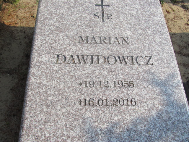 Marian Dawidowicz 1955 Goleniów - Grobonet - Wyszukiwarka osób pochowanych