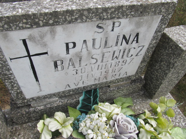 Paulina Balsewicz 1897 Goleniów - Grobonet - Wyszukiwarka osób pochowanych