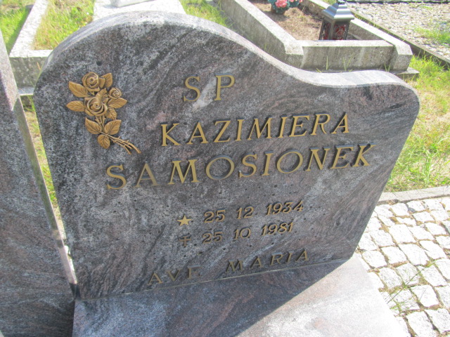 Kazimiera Samosionek 1934 Goleniów - Grobonet - Wyszukiwarka osób pochowanych
