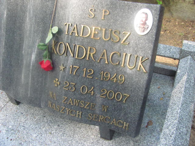 Tadeusz Kondraciuk 1949 Goleniów - Grobonet - Wyszukiwarka osób pochowanych