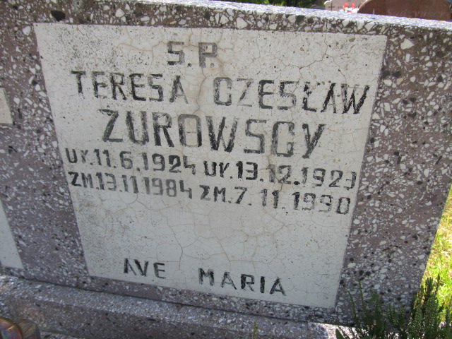 Teresa Żurowska 1924 Goleniów - Grobonet - Wyszukiwarka osób pochowanych