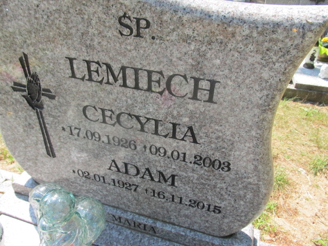 Cecylia Lemiech 1926 Goleniów - Grobonet - Wyszukiwarka osób pochowanych