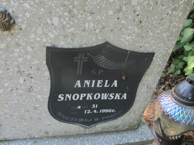Aniela Snopkowska 1965 Goleniów - Grobonet - Wyszukiwarka osób pochowanych