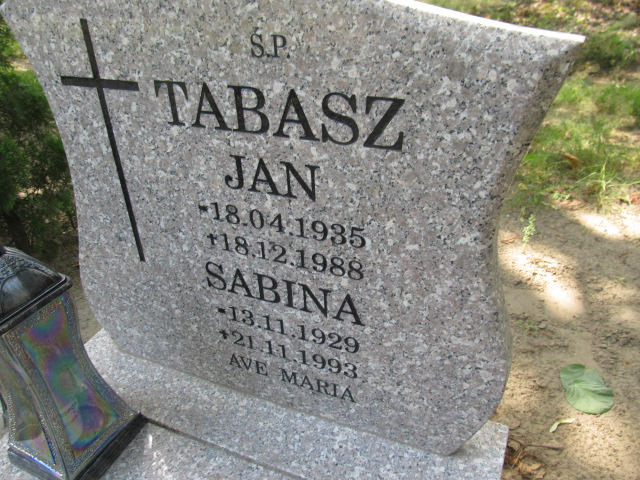 Sabina Tabasz 1929 Goleniów - Grobonet - Wyszukiwarka osób pochowanych