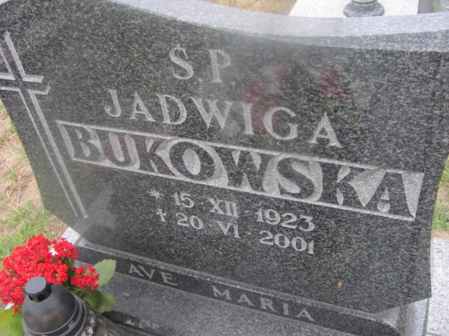 Jadwiga Bukowska 1923 Goleniów - Grobonet - Wyszukiwarka osób pochowanych
